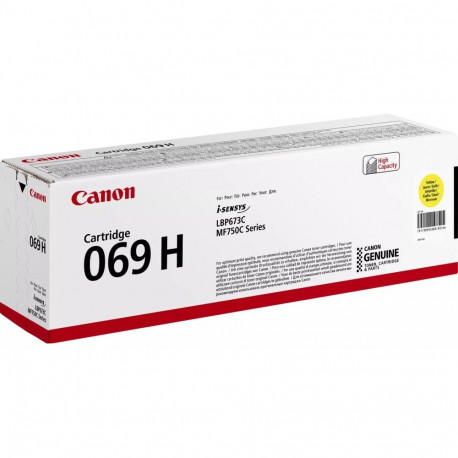 Toner cartridge CANON 069H 5500 pages yellow