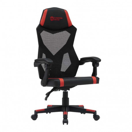 Canyon Gaming chair Flow MCH01, black and red mesh