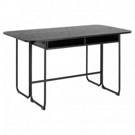 Söögilaud DARLINGTON pikendatav 40/80x140 cm, must