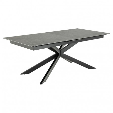 Söögilaud IRWINE pikendatav 200/240x100cm, must