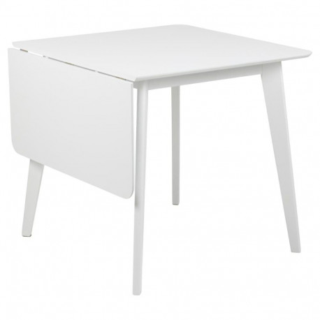 Söögilaud ROXBY laiendatav ruudukujuline 80/120x80x76 cm, valge