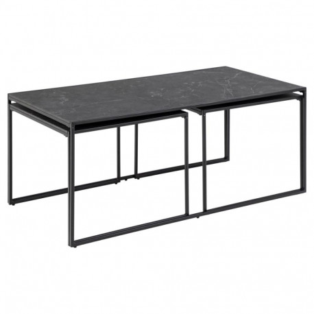 Diivanilauad INFINITY 3tk komplekt, must