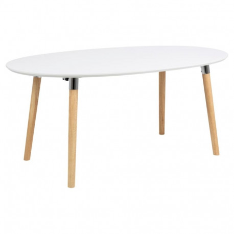 Söögilaud BELINA pikendatav ovaalne 100x170-270 cm, valge