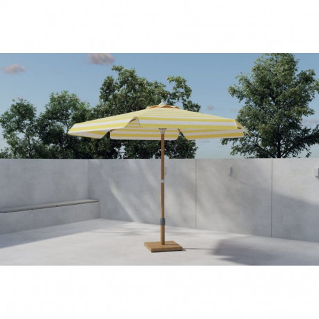 Päikesevari CEROX 270 cm, kollane/valge