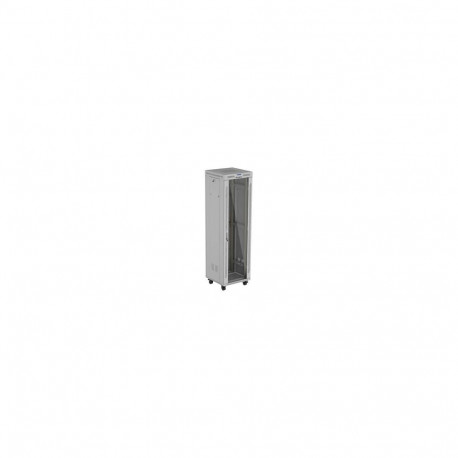 Lanberg vabalt seisev serverikapp 19" 42U 600x600 V2 klaasuksega osadena LCD, hall