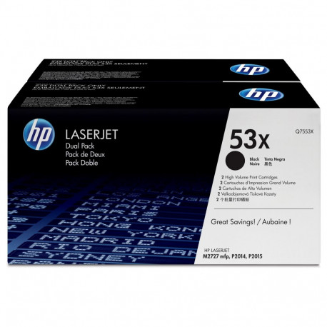 "HP Toner 53X Q7553XD Schwarz Doppelpack je 7.000 Seiten"
