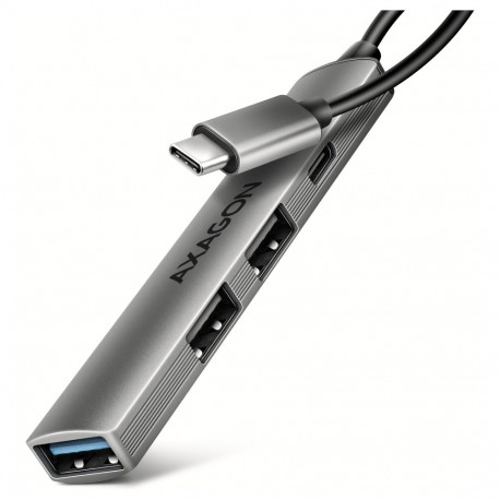 "AXAGON HUE-STC USB-Hub - 3x USB-A, 1x USB-C, 12cm USB-C-Kabel"