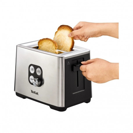 Tefal röster Equinox TT420D30 900W 2 piluga roostevabast terasest korpusega, roostevaba teras/must