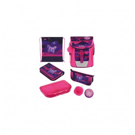 Herlitz FiloActive DIN Plus Magic school bag set Girl Polyester Pink, Purple