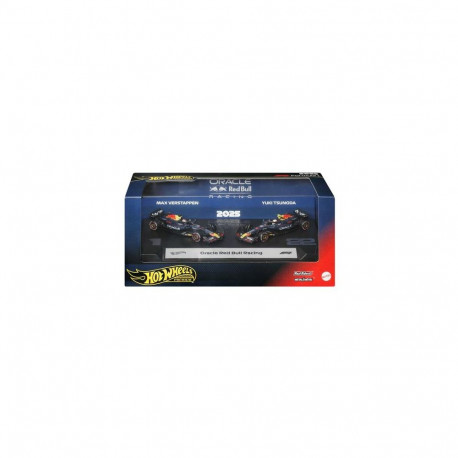 Hot Wheels Premium Formula 1 2-Pack of Toy Cars, Oracle Red Bull Racing: Verstappen & Tsunoda