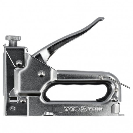 Yato Staple Gun 4-14mm YT-7007, 4-14mm, 11.3mm, 0.7mm, adjustable impact, steel, upholstery, carpent