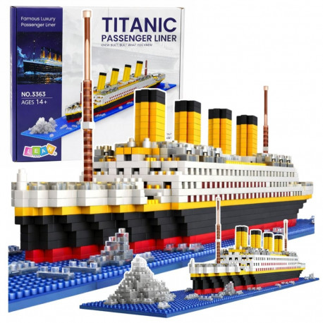 Ehitusklotsid Titanic 3D-laevamudel, 1878 detaili