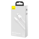 Baseus Simple Wisdom Data Cable Kit USB to Micro 2.1A (2PCS/Set) 1.5m / white