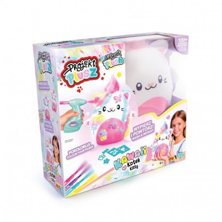 Loominguline komplekt plüüsist kawaii-kassipoja valmistamiseks