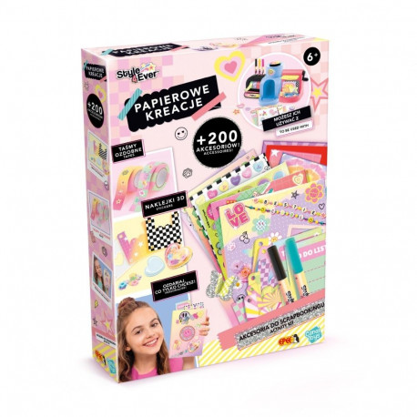 Pabermeisterdamise komplekt scrapbookingu tarvikutega