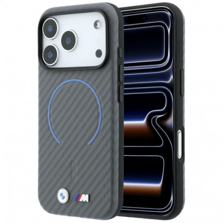 BMW BMW M Carbon Printed Ringl MagSafe Case for iPhone 18 Pro / 17 Pro - Gray