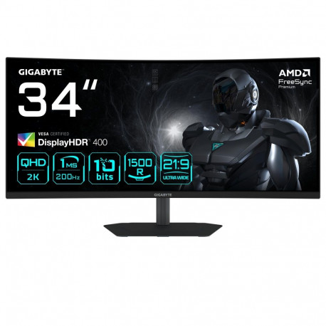 GIGABYTE LCD-monitor G34WQC2EK 34" 3440 x 1440 pikslit UltraWide Quad HD natiivne kuvasuhe 21:9 LED 