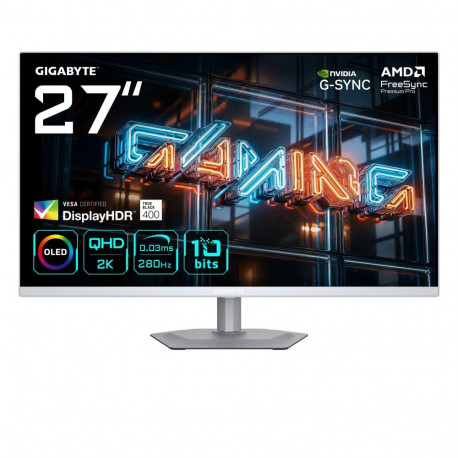 GIGABYTE monitor MO27Q2A ICE EK 27" 2560 x 1440 pixels Quad HD loomulik kuvasuhe 16:9 QD-OLED lame (