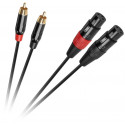 Cabletech cable XLR - 2xRCA 1m