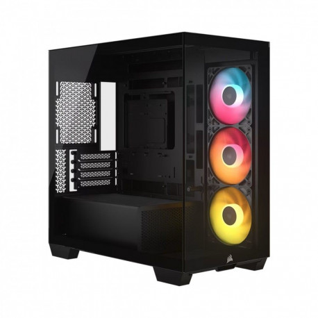 arvutikorpus 2800X RS-R ARGB mATX panoraam, must