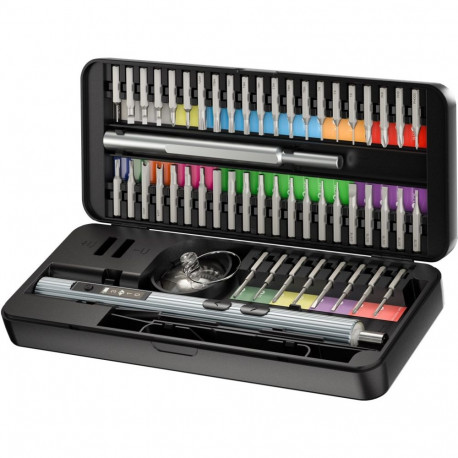 58-in-1 Electric Screwdriver with 50-Piece Precision Bit Set