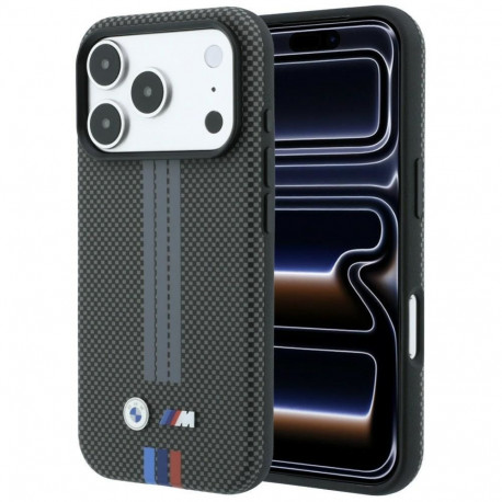 BMW BMW M Quadrille Kevlar Tricolor Print Lines MagSafe Case for iPhone 18 Pro Max / 17 Pro Max - Da