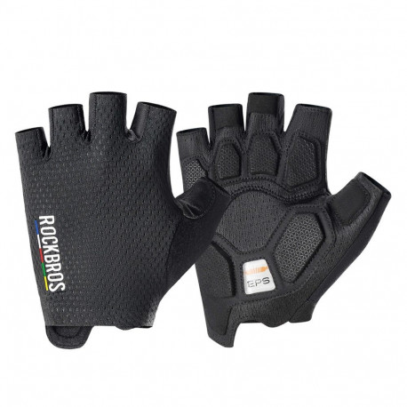 Rockbros Rockbros TLS004 ROAD TO SKY Short Shock Absorbing Cycling Gloves S - Black