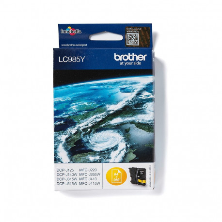 "Brother Tinte LC-985Y Gelb bis zu 260 Seiten nach ISO/IEC 24711"