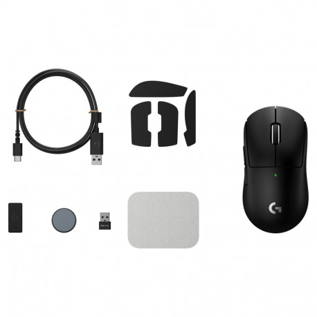 "Logitech G PRO X SUPERLIGHT 2C - Maus - 5 Tasten - kabellos, kabelgebunden - 2.4 GHz, USB - Schwarz