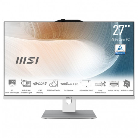 "AIO MSI Modern AM272P 1M-1426AT 27 Core5 120U/16GB/512SSD/W11 Home white"