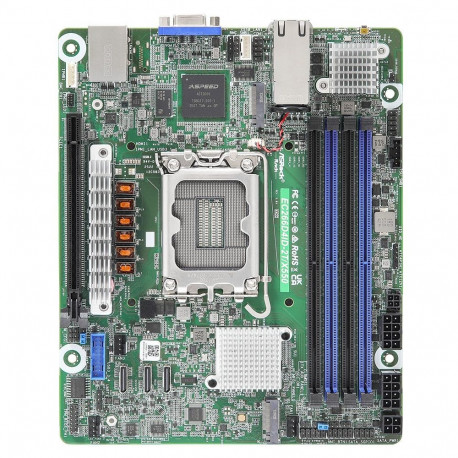 "ASRock Mainboard EC266D4ID-2T/X550 mini-ITX Sockel 1700 DDR5-only Single"