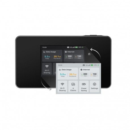 Portable Cellular Router - TP-Link M8550(EU) Wi‑Fi 6 5G 4680 mAh USB Type-C Black