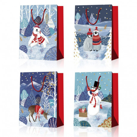 Gift bag POLAR L, 31x42x12cm, mix