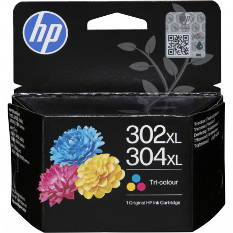 HP tindikassett B7RT8AE, kolmevärviline, nr 302 XL / 304 XL