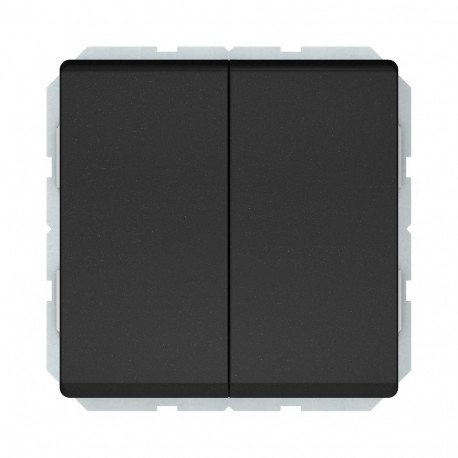 SWITCH P510-020-02V 2GANG BLACK ST