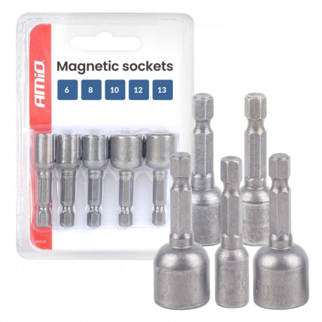 Magnetpadrunid 5 osa 6,8,10,12,13mm