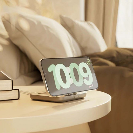 Juhtmevaba laadija Zens Qi2 nightstand charger, valge
