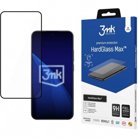 Kaitseklaas 3MK Redmi Note 17 Pro 5G Hardglass Max, must