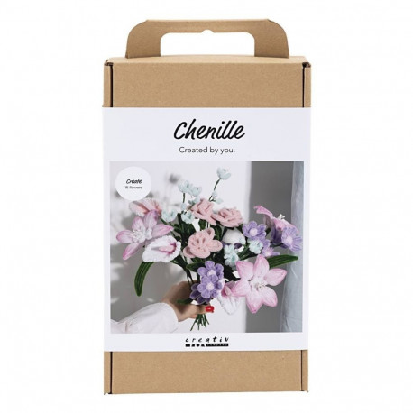 Käsitöökomplekt Creativ Flowers karvatraadist lillede valmistamine