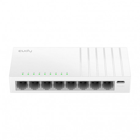 GS108U võrgulüliti 8-Port, haldamata, 8x Gigabit RJ45