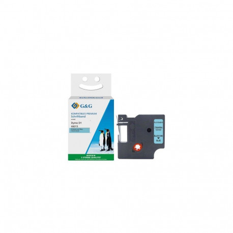 G&G 18800 label-making tape Black on blue D1