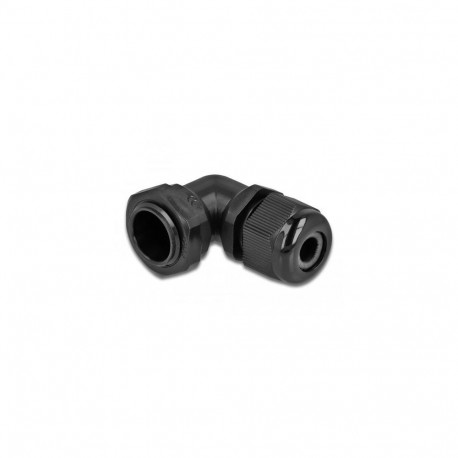 DeLOCK Cable Gland 90° angled PG13.5 black