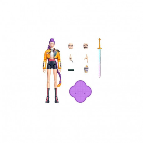 Mattel KPop Demon Hunters HUNTR/X Rumi 6-inch Action Figure with Accessories & Swappable Faces &