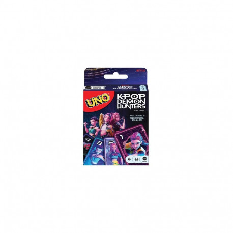 Mattel Games UNO KPop Demon Hunters Card Game for Kid, Adult & Family Nights with Movie-Inspired