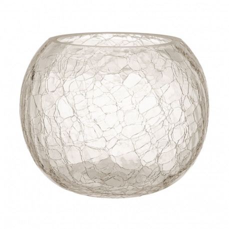 Candle holder CRACK D25xH18cm glass