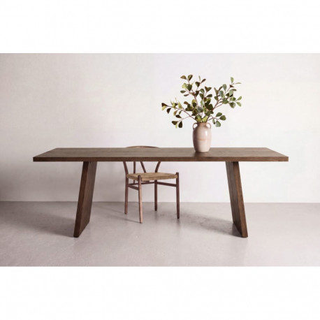 Söögilaud LOGGA 210x100 cm, suitsutatud tamm