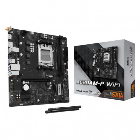 MainboardASROCKAMD A620ASocket AM5micro ATXRAM DDR5-SDRAM2xSlotsWi-Fi YesBluetooth Yes1xNumber of M.