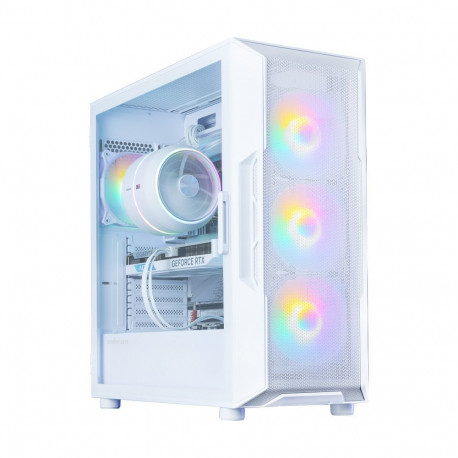 Zalman I3 NEO V2,  ATX Mid Tower PC Case, 4 x 120mm RGB Fans, White
