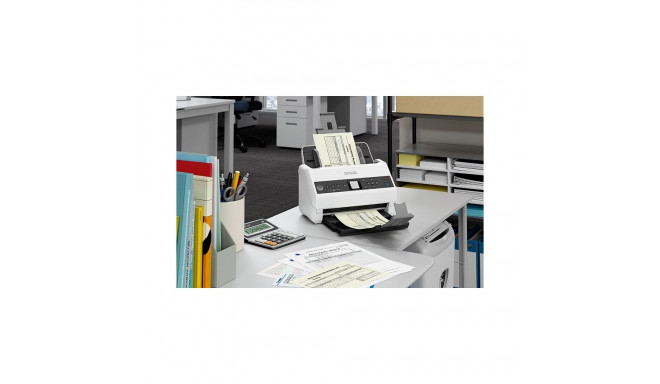 Epson DS-730N Sheet-fed scanner 600 x 600 DPI A4 Black, Grey