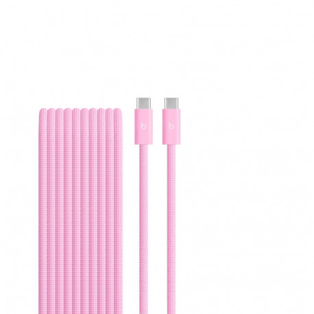 Beats 240W USB-C to USB-C Braided Cable (3m) - Power Pink
